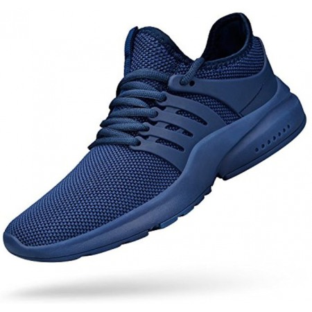 Men's Non Slip Gym Sneakers Lightweight Breathable Athletic Running Walking Tennis Shoes Blue